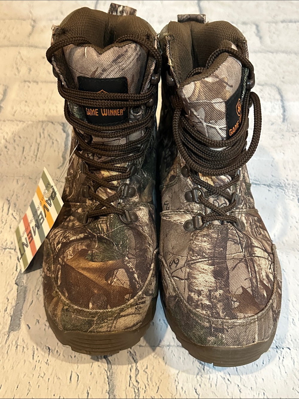 NWT Game Winner Camo Hunting Boots - Brown/Green